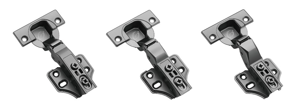 Gun-black D2 gizlenen dolap menteşeleri